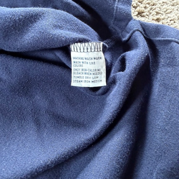 Polo Ralph Lauren Mens Navy Blue Short Sleeve Cotton Shirt Medium preppy golf - Picture 5 of 9